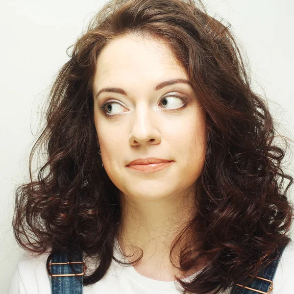 Woman making a funny face — Stock Photo, Image