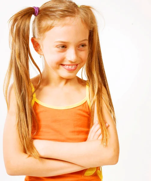 Little girl in casual wear — Stock Photo, Image