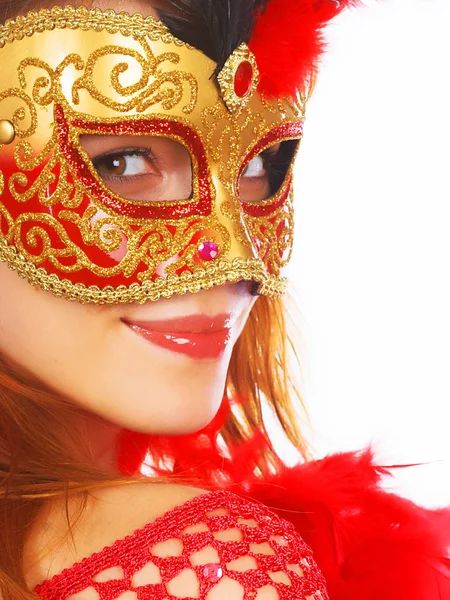 güzel bir kadın maskesi