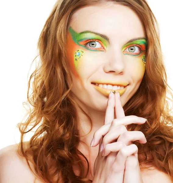 Hermosa mirada. Mujer joven de cerca —  Fotos de Stock