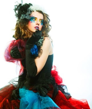 kadın doll tarzı moda çekim