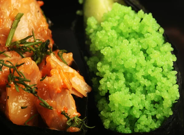 Japansk mat. Närbild. — Stockfoto