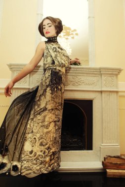 güzel kadın portre klasik iç. 