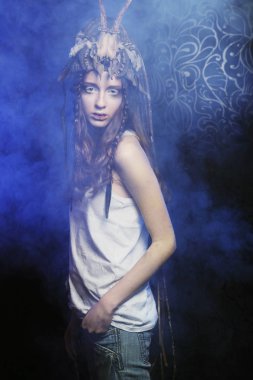 Güzel kadın model.