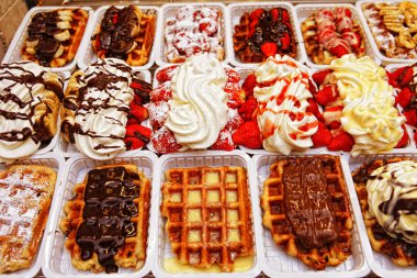 Brüksel 'de Belçika Waffle' ları 