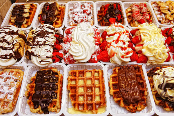 Belgian Waffles in Brussels 