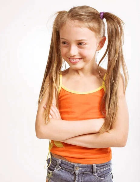 Little girl in casual wear — Stock Photo, Image