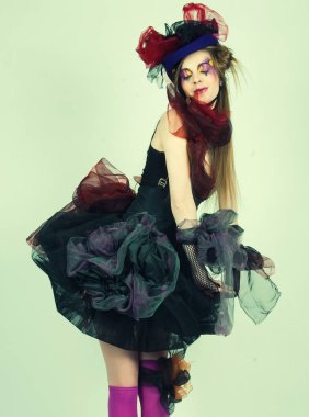 kadın doll tarzı moda çekim