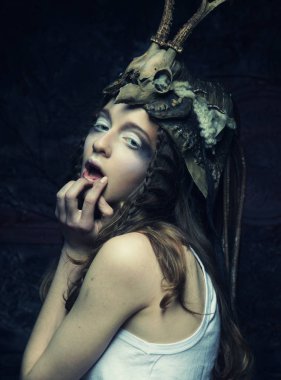 Güzel kadın model.