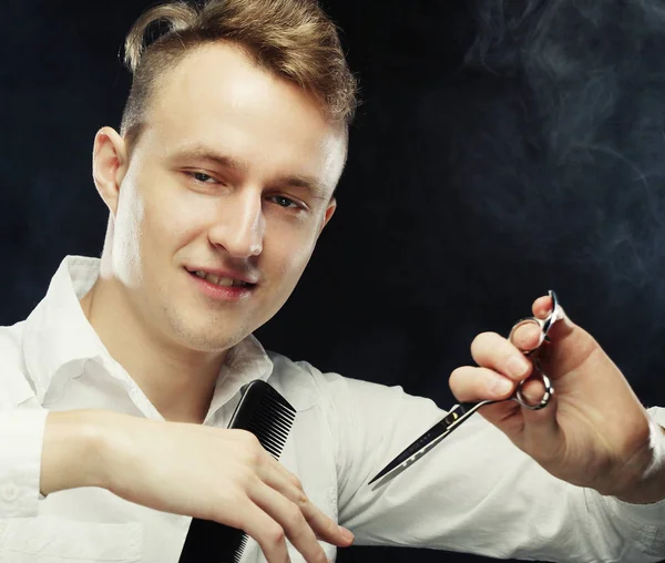 Portrait of young t hairstylist — Stock Photo, Image