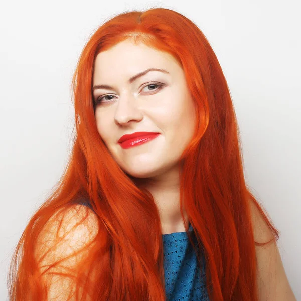 美しい redhair 女性 — ストック写真