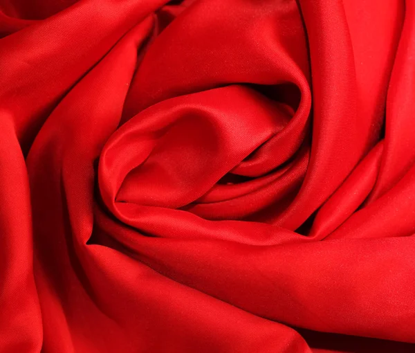 Smooth elegant red silk — Stock Photo, Image