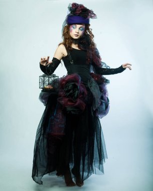 kadın doll tarzı moda çekim