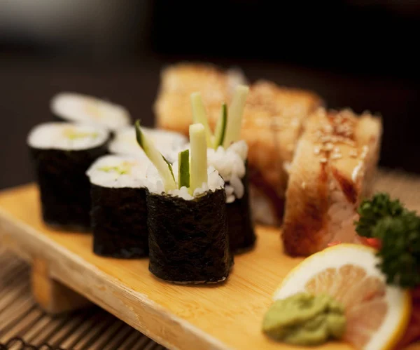 Japonské jídlo. suši. — Stock fotografie