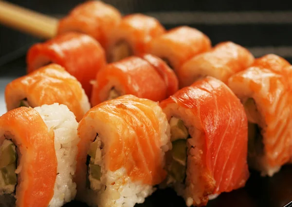 Japão comida tradicional - rolo — Fotografia de Stock