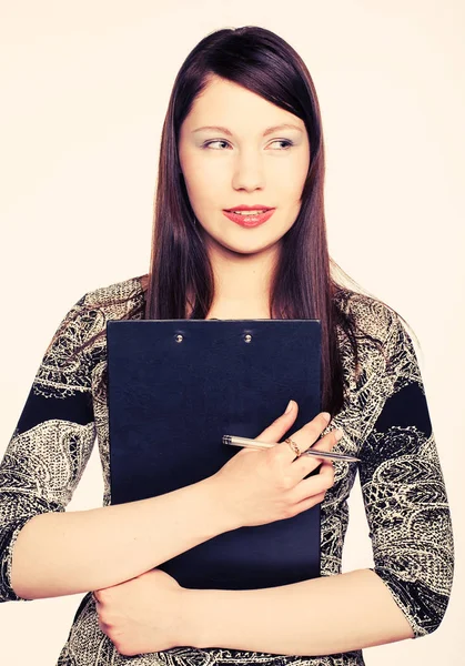 Retrato de una hermosa mujer de negocios —  Fotos de Stock