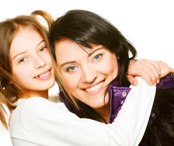 Glückliche Familie aus nächster Nähe — Stockfoto