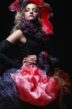 kadın doll tarzı moda çekim