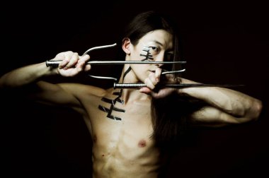 Asyalı çocuk yakın çekim