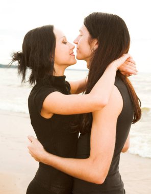 çekici çift yakın çekim