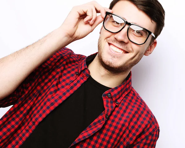 Красивий молодий чоловік в окулярах — стокове фото
