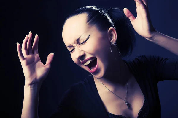 Fetish model dancing — Stock Photo, Image