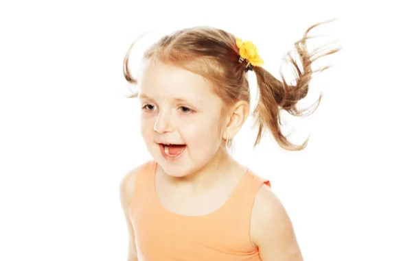 Schattig lachend meisje — Stockfoto