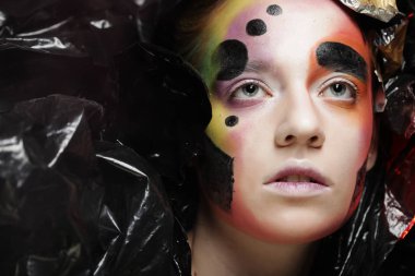 Dark Beautiful Gotik Princess.Halloween parti konsepti.