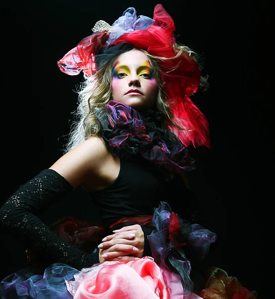 Mode schot van vrouw in pop stijl — Stockfoto