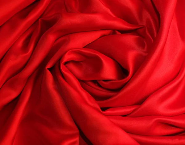 Smooth elegant red silk — Stock Photo, Image