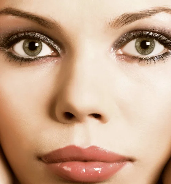 Close-up of a beautiful face — Stock Photo, Image