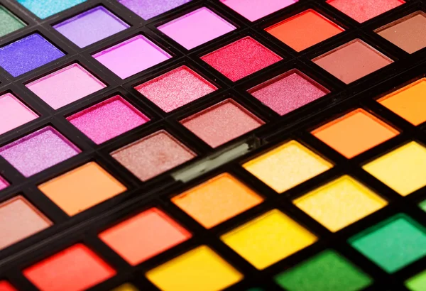 Multicolored eye shadows — Stock Photo, Image