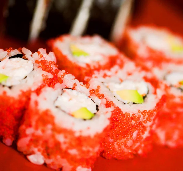 Comida japonesa. Sushi. . — Fotografia de Stock