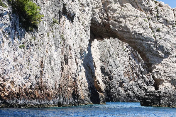 Blå grottor på ön Zakynthos, Grekland — Stockfoto