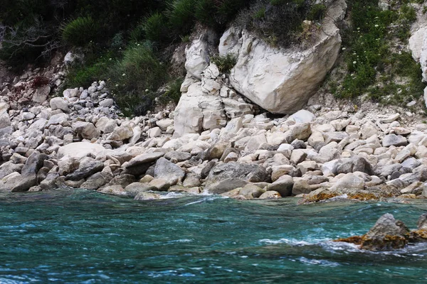 Blå grottor på ön Zakynthos, Grekland, resor koncept — Stockfoto