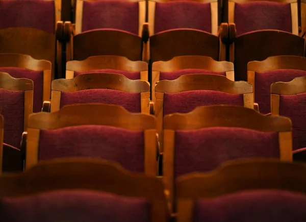 Cadeiras no teatro, cinema — Fotografia de Stock