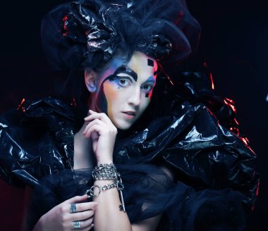 Karanlık Güzel Gotik Prenses.