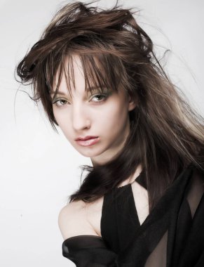 Beyaz arka planda güzel peri