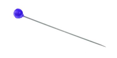 Beyaz arka plan üzerinde izole tek iğne