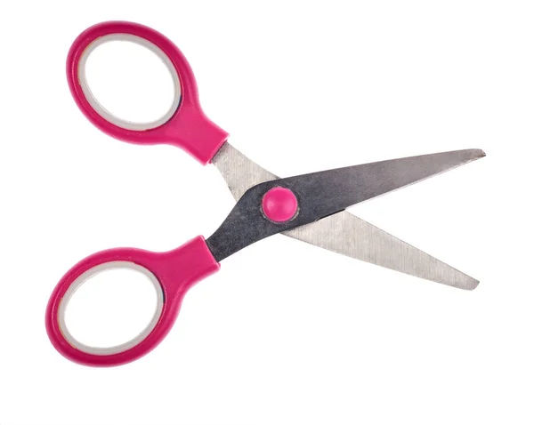 Pink Scissors Isolated White Background — Stock Photo, Image