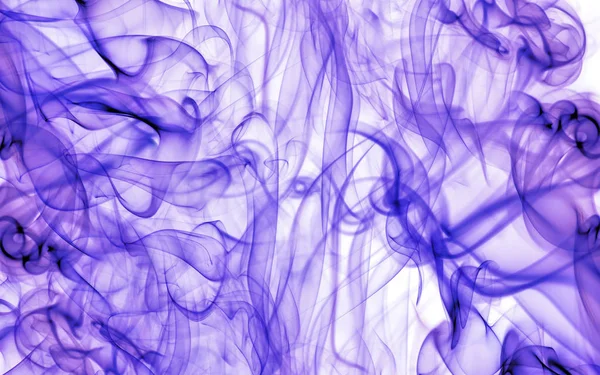 Lilac Smoke Isolated White Background — Stock Photo, Image