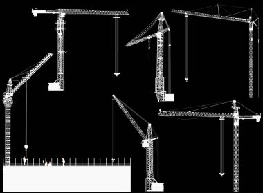 Ev yapımı ve vinçlerle illüstrasyon
