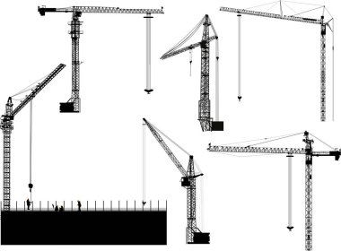 Ev yapımı ve vinçlerle illüstrasyon