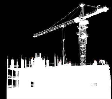 Ev yapımı ve vinçlerle illüstrasyon