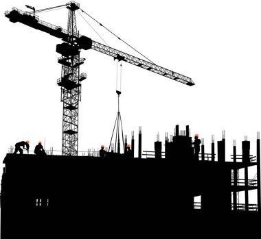 Ev yapımı ve vinçlerle illüstrasyon