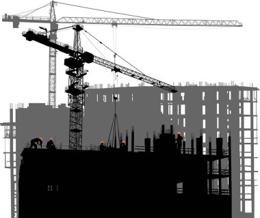 Ev yapımı ve vinçlerle illüstrasyon