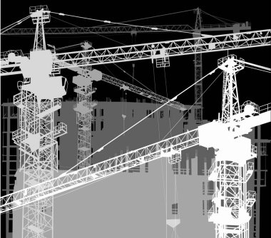 Ev yapımı ve vinçlerle illüstrasyon