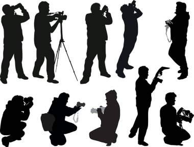 resimde fotoğrafçılar ve Fotoğraf Ekipmanları