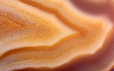 akik yapısının turuncu ve kahverengi dalgaları