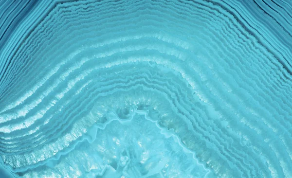 Waves of cyan agate structure — Stock Photo, Image